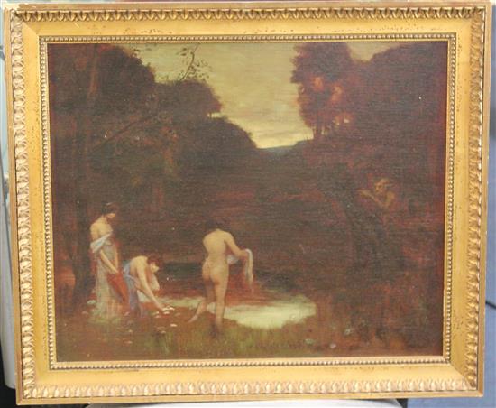 Louis Marie Henri Raoul Prat (b.1879) The Bathers, 14.5 x 17.5in.